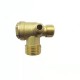 Air compressor fitting, brass mini-check valve