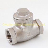 Stainless Steel Swing Check Valve Pn16 150lbs Threaded Connection